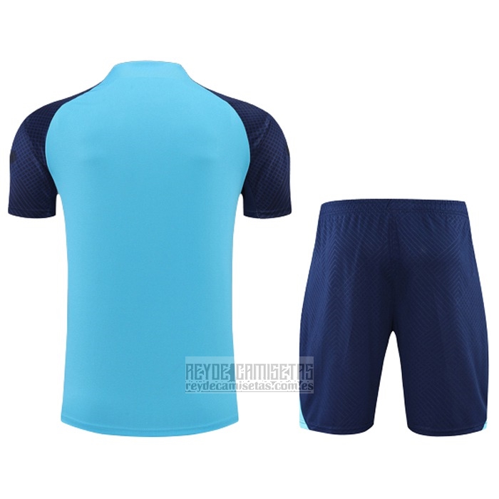 Chandal del Atletico Madrid Manga Corta 2022-2023 Azul - Pantalon Corto